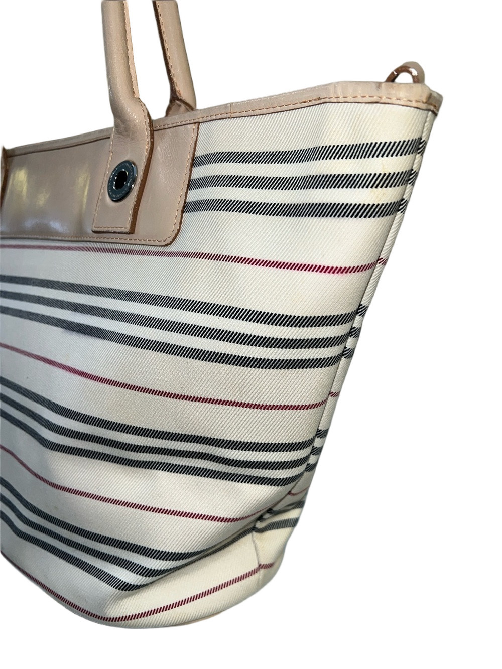 Burberry Striped Canvas Tote - Picture 4 of 14